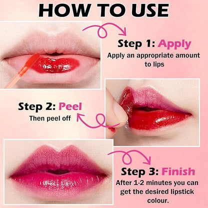 6 Colors Lip Stain Peel Off Lip Tint Long