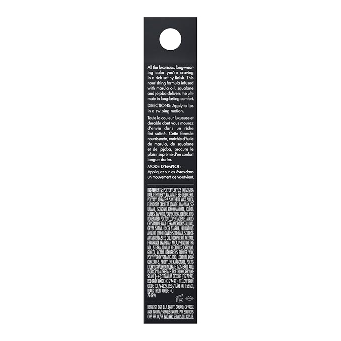 e.l.f. O Face Satin Lipstick, Richly Pigmented, Nourishing Face
