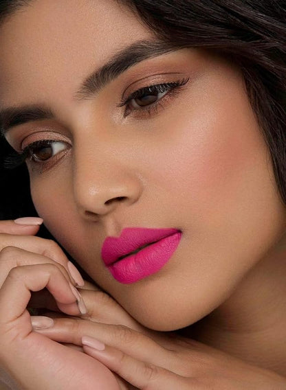 SUGAR Cosmetics Matte As Hell Crayon Lipstick30 Lillian Rose (Magenta) with SharpenerHighly pigmented, Creamy Texture, Long lasting Matte Finish