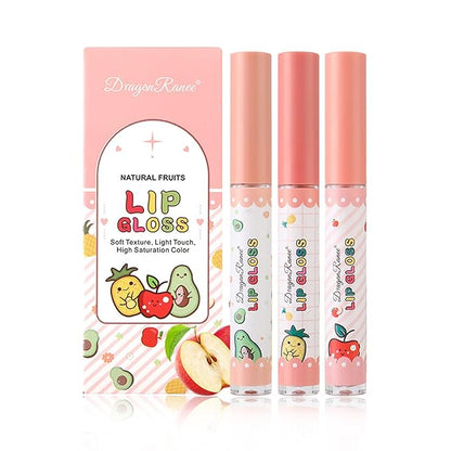 AWCCXMYM 3Pcs Lip Gloss Set Matte Lipstick Lip Gloss