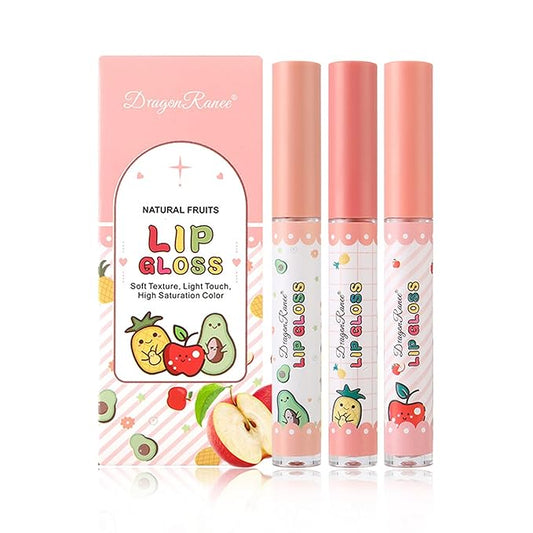 AWCCXMYM 3Pcs Lip Gloss Set Matte Lipstick Lip Gloss