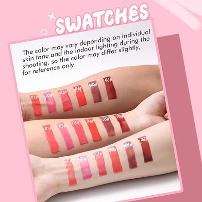 Tinted Lip Balm, Twist Dispenser Hydrating Lip Gloss, Lightweight, Shiny Melting Lip Gloss, Comfortable, Non-Sticky, Lip Mask Friendly(05#)