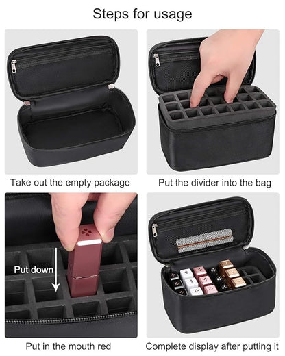 Lipstick Organizer Bag Lip Gloss Lip Balm Case Organizer