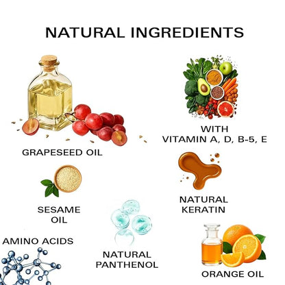 Nail Oil Cuticle Pen - Orange - Nail Strengthener & Growth Serum with Vitamin A, D, E, B5, Grapeseed & Natural Oils - Repair for Brittle, Peeling, Thin Nails - Twist Brush Pen