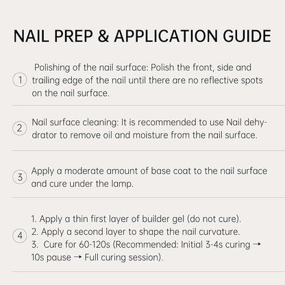Salon-Level Builder Gel for Nails - Thickness Nail Strengthener & Extender | 28-Day Chip Resistance Hypoallergenic & Odorless