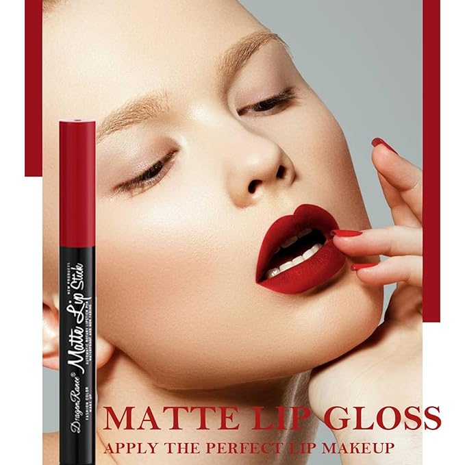 8 Colors Matte Lipstick Pen Set, Waterproof Velvet Long