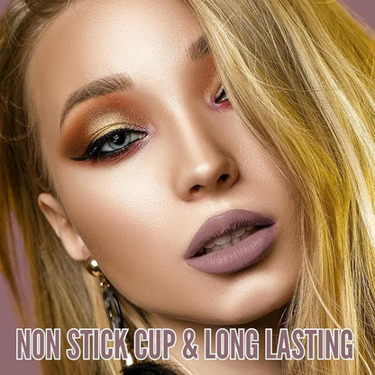 Mynena Rosy Nude Long-Lasting Matte Liquid Lipstick | Intense Color, Smudge-Proof & Waterproof | Comfortable, Hydrating Shea Butter | Vegan & Cruelty-Free | Eve