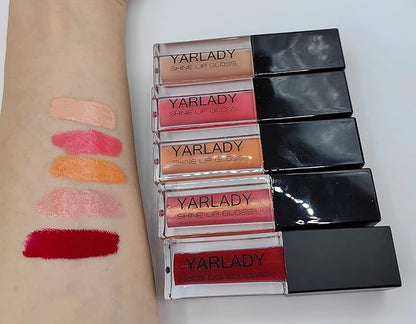 5pcs lip gloss combination set, 4pcs Shiny Lip gloss
