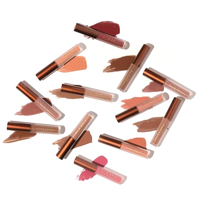 Beauty Bakerie Bitesized Lip Whip Long Lasting Liquid Lipstick for Women, Waterproof Lip Color, Smudge Proof Lip Stain Matte, 2.5mL, On the Bite Side
