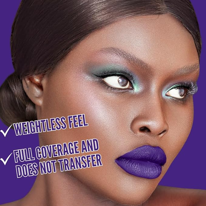 Mynena Long-Lasting Matte Liquid Lipstick | Intense Color, Smudge-Proof & Waterproof | Comfortable, Hydrating Shea Butter | Vegan & Cruelty-Free | Violet