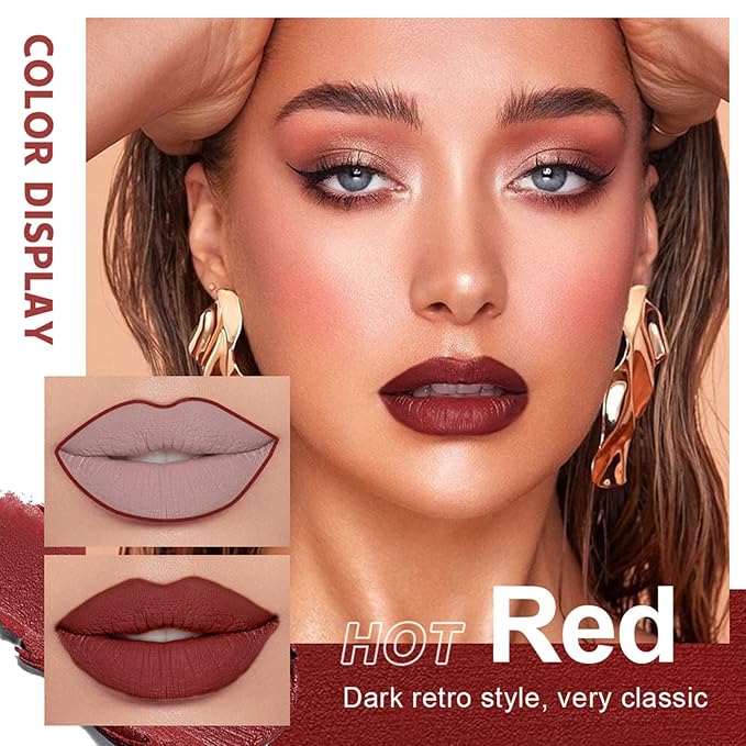 Matte Lip Gloss and Liner with Gift Box, Gloss