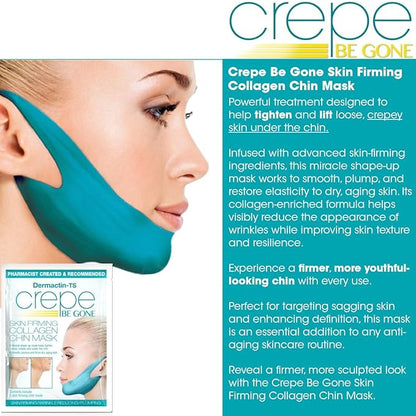 Collections Etc Dermactin-TS Crepe Be Gone Skin Firming Collagen Chin Mask .35 ounce Packette
