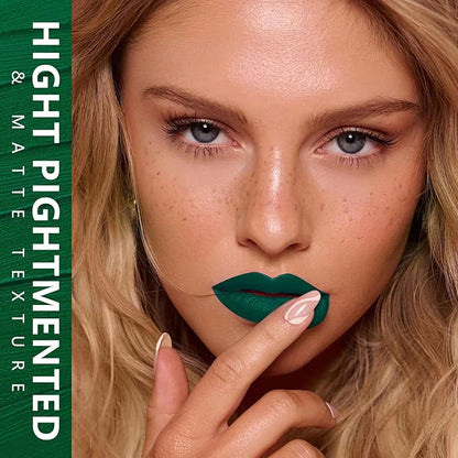 MAKI YIKA Green Lipstick for Women Color Stay Lipstick