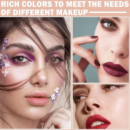 3 Colors Crayon Matte Lipstick Set Velvet Nude lipstick Lip Gloss Matte Waterproof Long Lasting Lipstick for Women Everyday Lip Makeup Lip Stain-Set B