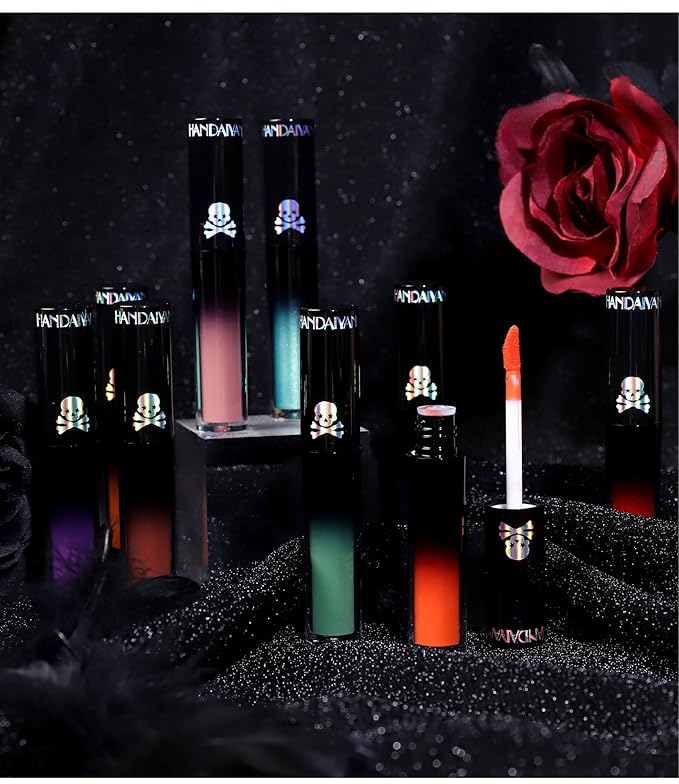 R.Y.M 4Pcs Gothic Style Lipstick Kit, Stay Moisturizing, Gothic