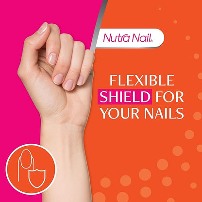 Nutra Nail Invisible Flex Hardener – Instant Protective & Restorative Clear Gel Top Coat Shield for Brittle, Damaged Nails - 0.5 Fl Oz