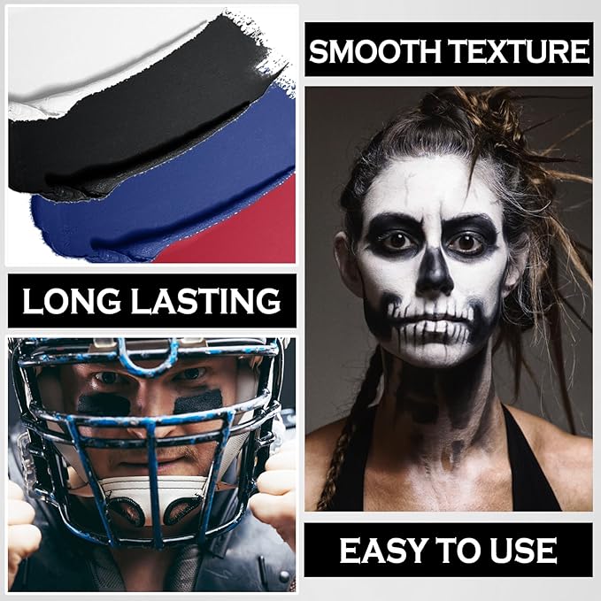 Eye Black Stick Red Face Body Paint Football
