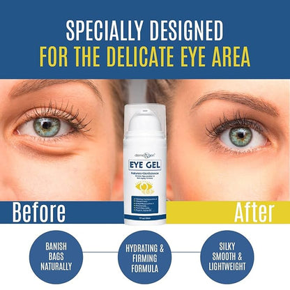 Turmeric + Vitamin C Eye Cream & Peptide Eye Gel – Hydrating & Soothing Formula for Under Eye Care, Puffiness & Fine Lines