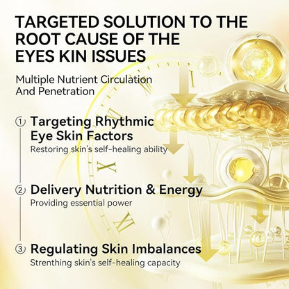 LANBENA 24K Gold Under Eye Patches(30 Pairs) -Cooling Eye Masks for Fine Lines Reduce, with Caffeine Niacinamide Tetrapeptide Hydra-Gel Collagen, Puffy Eyes & Dark Circles & Eye Bags Treatment