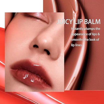 Juice Jelly Tinted Lip Balm, Natural Nude Lipstick Longlasting