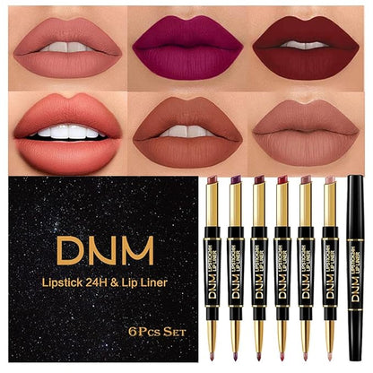 evpct 6 Pcs Lip Liner and Lipstick Se
