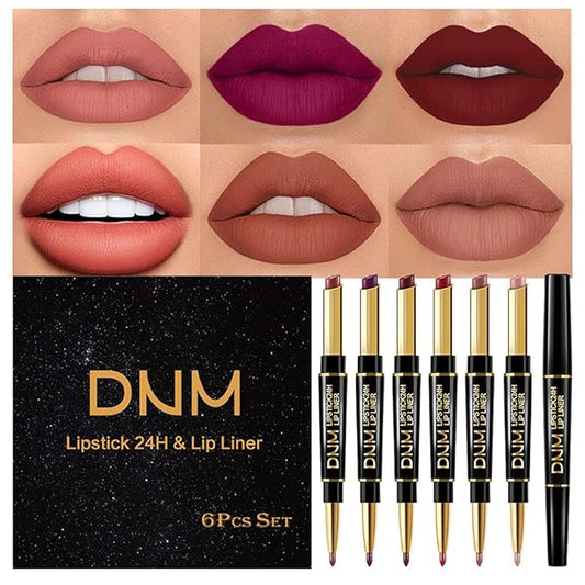 evpct 6 Pcs Lip Liner and Lipstick Se