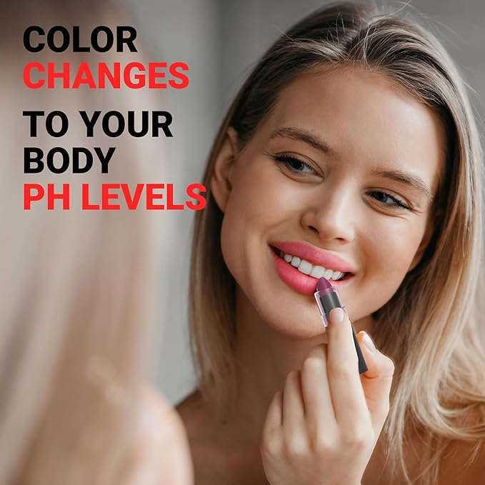 MOODmatcher Original Color Changing Lipstick – 12 Hours Long-Lasting, Moisturizing, Smudge-Proof, Glamorous Personalized Color, Premium Quality – Made in USA (Black)