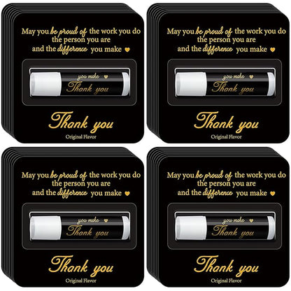 30 Pack Teacher Appreciation Gifts Bulk Lip Balms Employee Staff Team Thank You Gifts Nurse Volunteers Pastor Appreciation Presents for Women Men Coworkers You're the Balm(Black Gold)