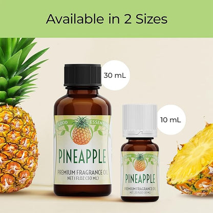 Good Essential – Professional Pineapple Fragrance Oil 30ml for Diffuser, Candles, Soaps, Lotions, Perfume 1 fl oz