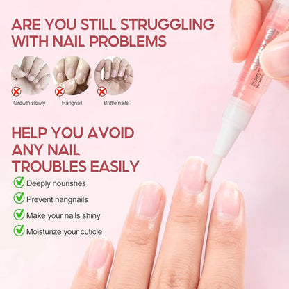 Peacecolor 16Pcs Cuticle Oil Pen for Nails Portable Nail Moist Nail Strengthener Nail Care Kit for Nail Treatment Care Nail Softener and Strengthener
