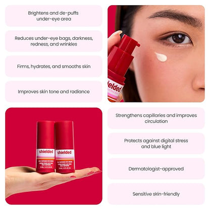 Beauty Self Defense Eye Cream Hydrating Skin-Protective Eye Cream with Silver Citrate & Peptides, 15ml