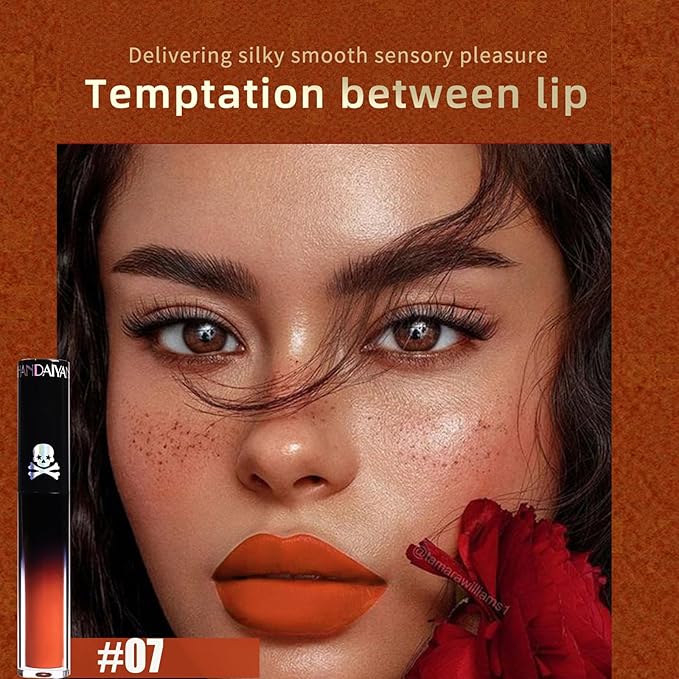4PCS Halloween Matte Liquid Lipstick Lip Kit,24 Hour Long