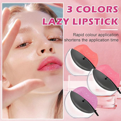 CAHIUYOA 3PCS Color Changing Lipstick Lazy Lipstick Set Changing