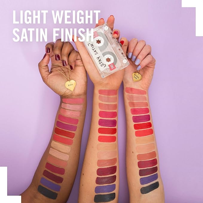 Rimmel Stay Satin Liquid Lip, Atomic (1 Count)