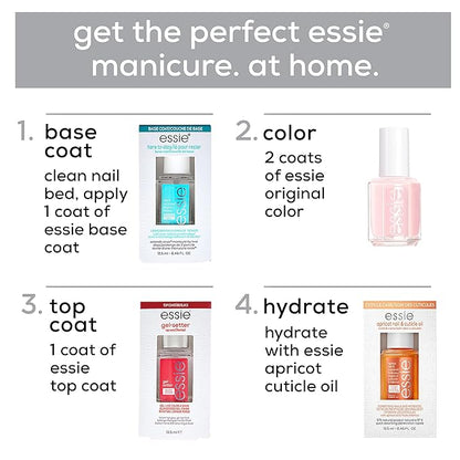 essie Nail Care, 8-Free Vegan, No Chips Ahead Top Coat, chip-resistant nail polish, 0.46 fl oz
