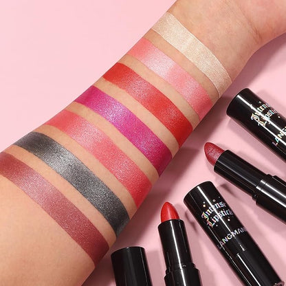 Jolilab Sparkling Lipstick Lip Gloss Long Lasting Waterproof Lipstick