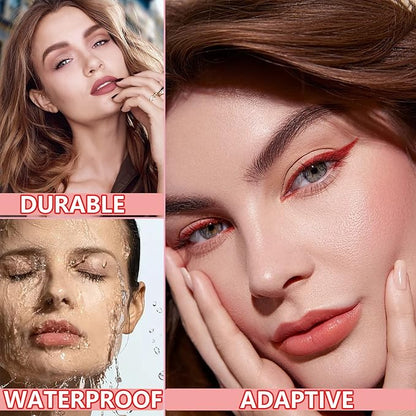 3 Pcs Nude Crayon Lipstick Set,Matte Velvet Lipstick Lip Crayon Nourishing Non-Stick Cup Lip Stain Lip Gloss,Long-lasting Waterproof Lip Stick Lip Makeup for Women(Set B)