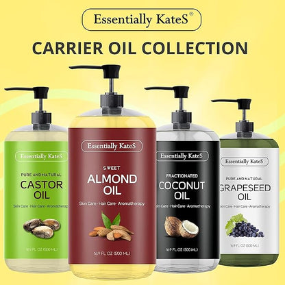 Sweet Almond Oil 16.9 fl oz - 100% Pure and Natural and Cold Pressed