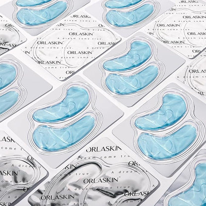 Under Eye Patches,30 Pairs Eye Mask Skin care for Dark Circles, Puffy Eyes, Undereye Bags,Wrinkles,Hyaluronic Acid Eye Treatment Skin Care for Men & Women Gift （Hyaluronic Acid）