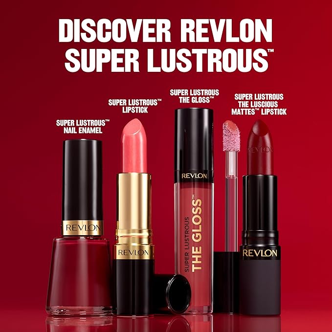 REVLON Lip Gloss, Super Lustrous The Gloss, Non-Sticky, Gloss,