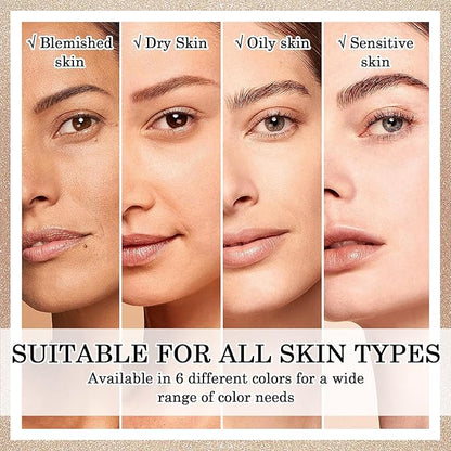6 Colors Correcting Concealer Cream Contour Palette,Long Lasting Makeup Kit