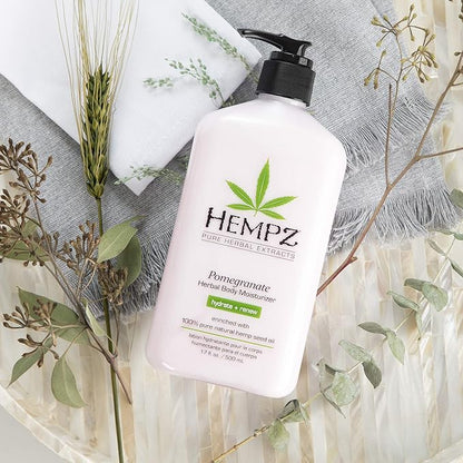 HEMPZ Body Lotion - Pomegranate - Bright Citrus - Daily Moisturizing Cream - 17oz