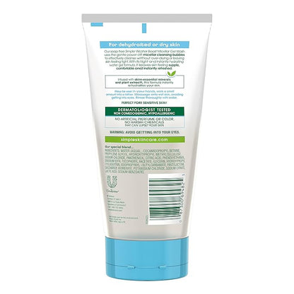 Simple Water Boost Micellar Facial Gel Wash for Sensitive Skin, 5 Ounce (Pack of 3)