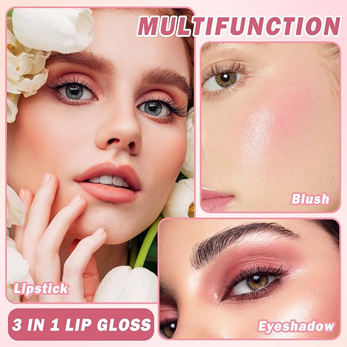 5 Colors Nude Matte Lipstick Set,Smooth Velvety Lip Long