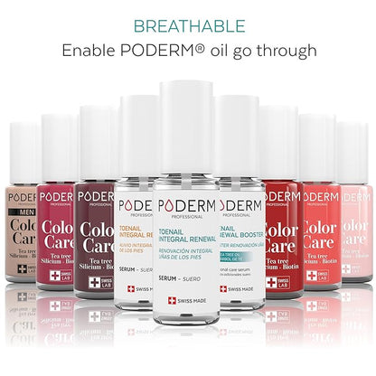 PODERM – 100% NATURAL NAIL REPAIR - Revitalizes Damaged and Split Nails with Hydrating & Exfoliating Formula – Effective Nail care : Also Acts as a Nail Strengthener for Damaged Nails – Swiss Made