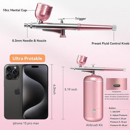 Airbrush Kit with Compressor - 48PSI