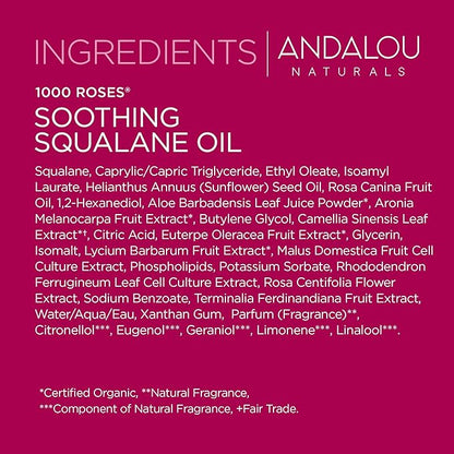 Andalou Naturals 1000 ROSES® Soothing Squalane Oil