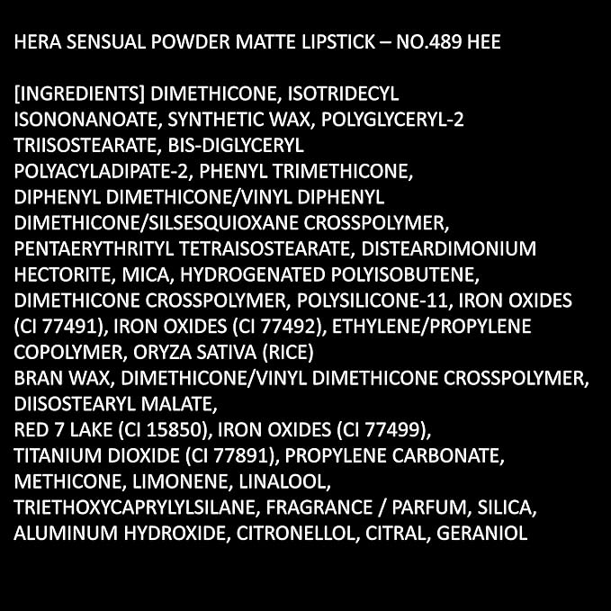 HERA Sensual Powder Matte Lipstick, Endorsed by Jennie