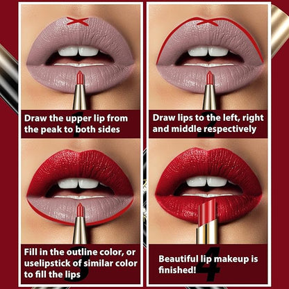 Violet Lip Liner and Lipstick Set Kit, Long Long