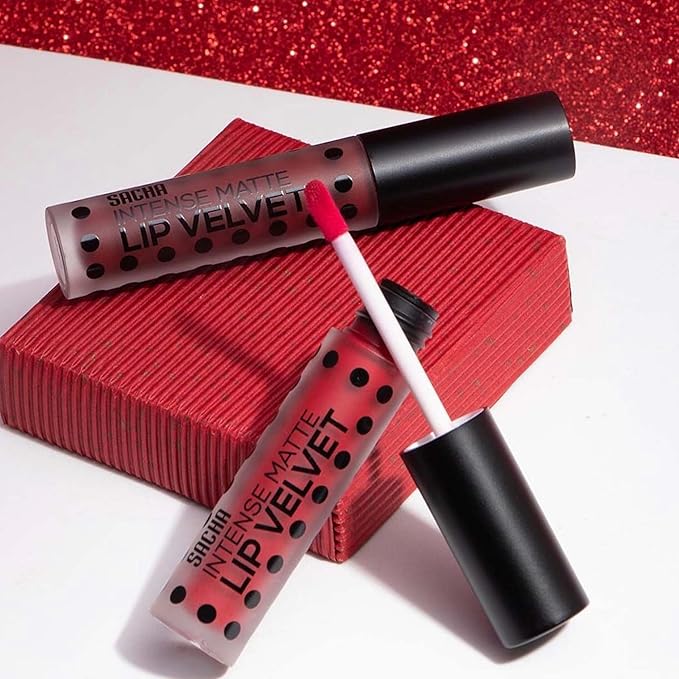Sacha Cosmetics Intense Matte Lip Velvet, Long Lasting Long